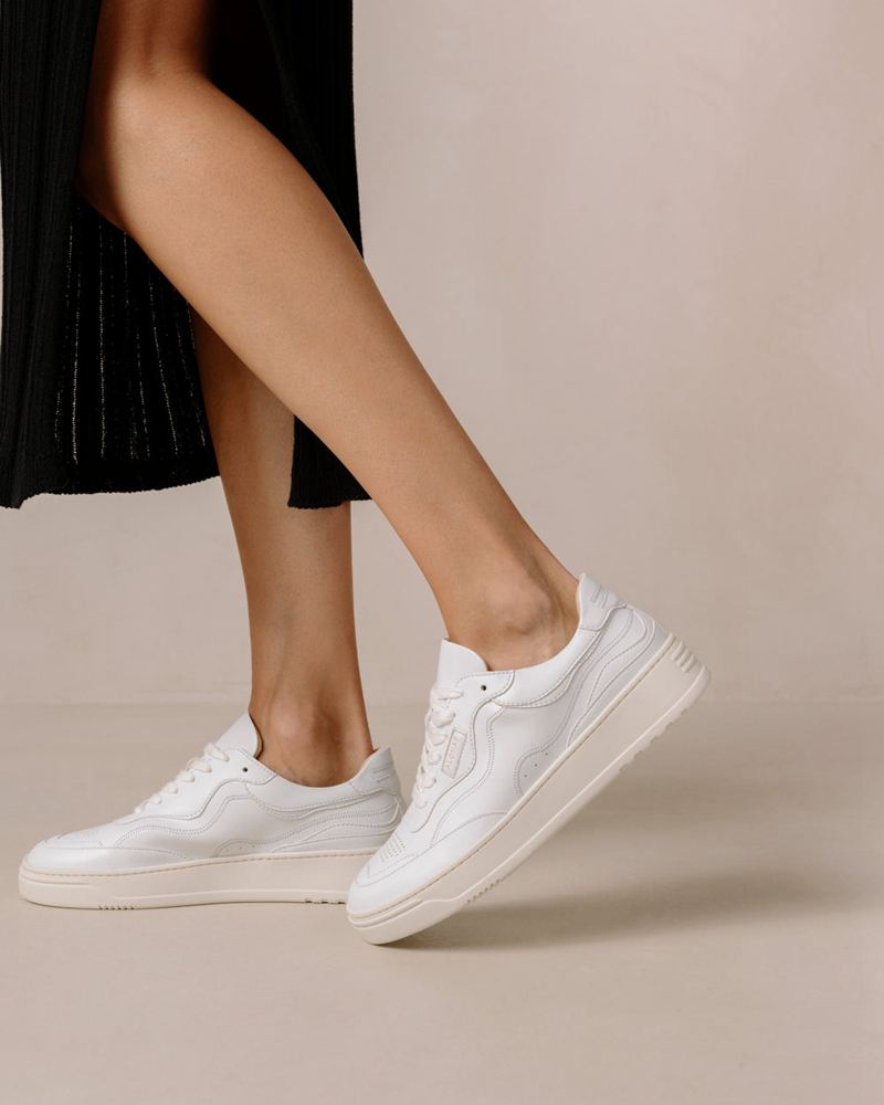 Baskets Alohas Tb.87 Vegan Cuir Blanche Femme | SCP-37857051