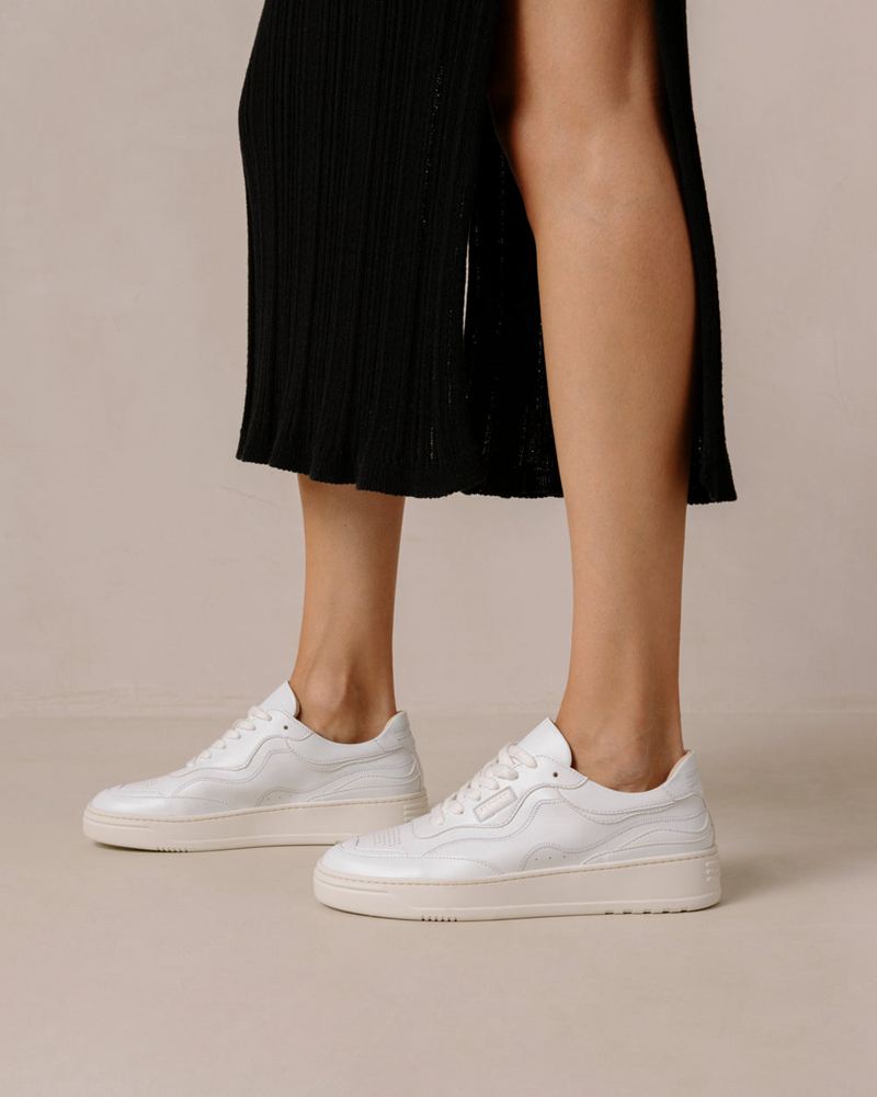 Baskets Alohas Tb.87 Vegan Cuir Blanche Femme | SCP-37857051