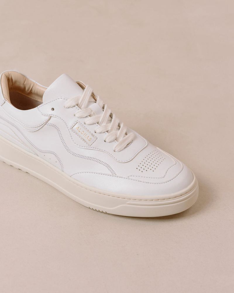 Baskets Alohas Tb.87 Vegan Cuir Blanche Femme | SCP-37857051