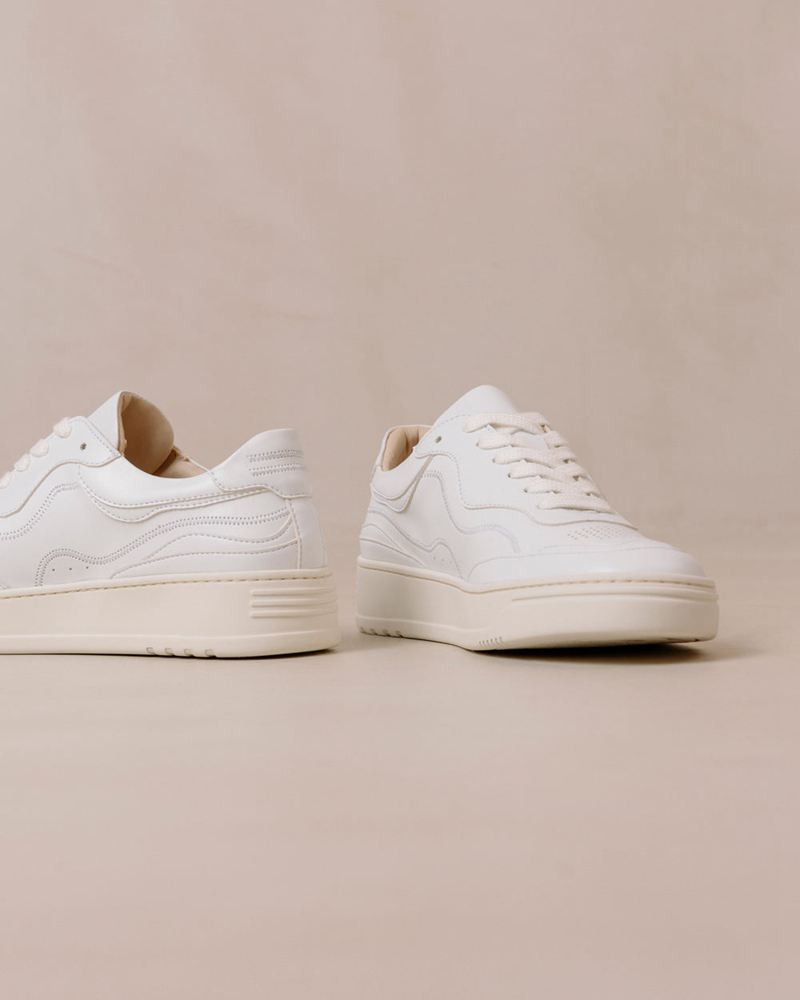 Baskets Alohas Tb.87 Vegan Cuir Blanche Femme | SCP-37857051