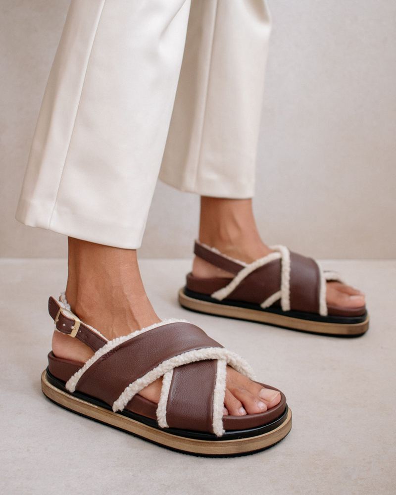 Sandales Alohas Marshmallow Marron Femme | IYF-64763398