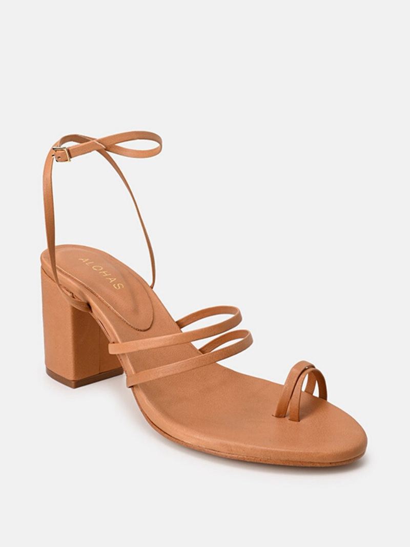 Sandales Alohas Mochi Marron Femme | QGF-01341175