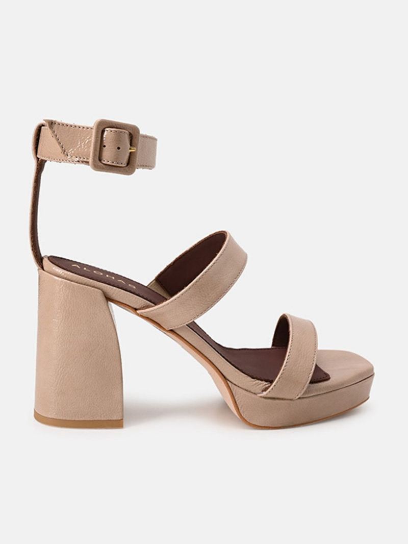 Sandales Alohas Lindeza Beige Femme | WWV-31270537