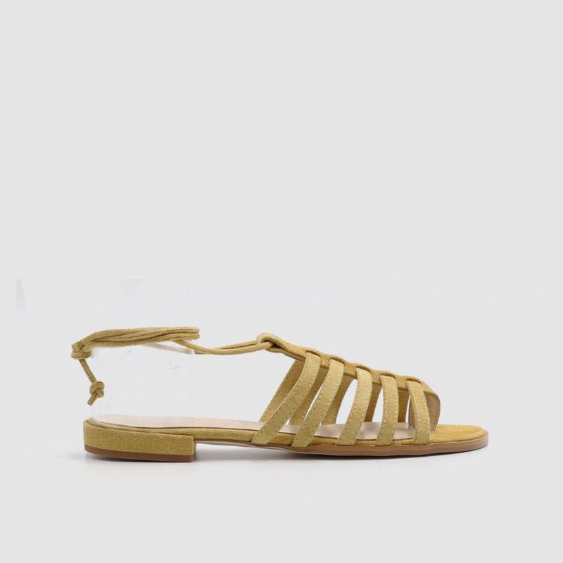 Sandales Alohas Giselle Jaune Femme | XXF-37955486