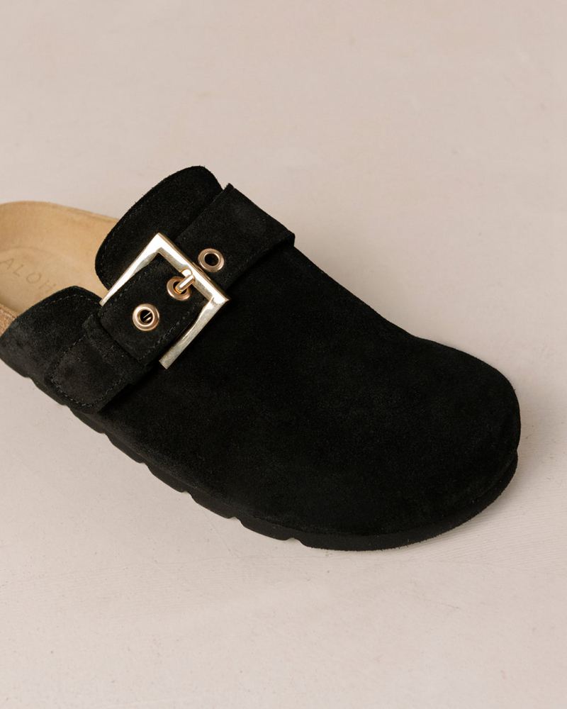 Mules Alohas Cozy Noir Femme | ZPP-65265049