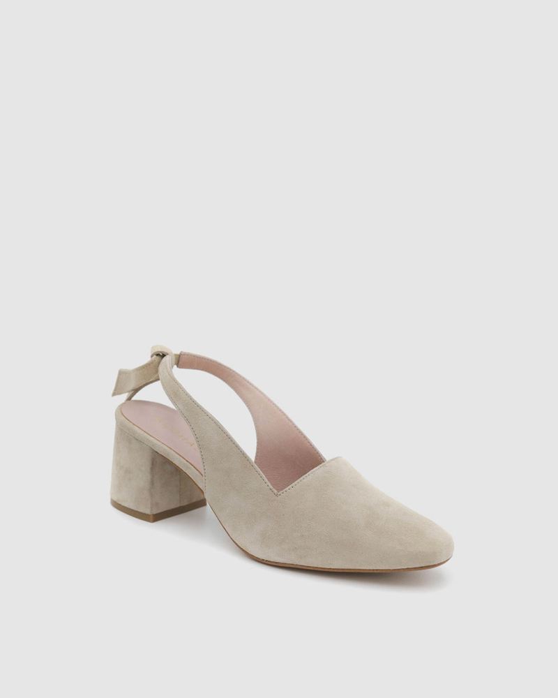 Mules Alohas Charlotte Beige Femme | AAN-85931855