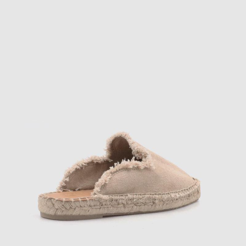 Mules Alohas Buba Vegan Beige Femme | MJB-39150170