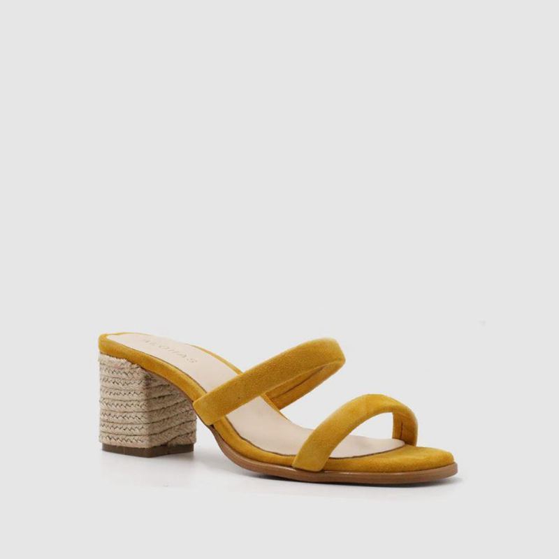 Talons Alohas Laura Jaune Femme | ZJA-38563002