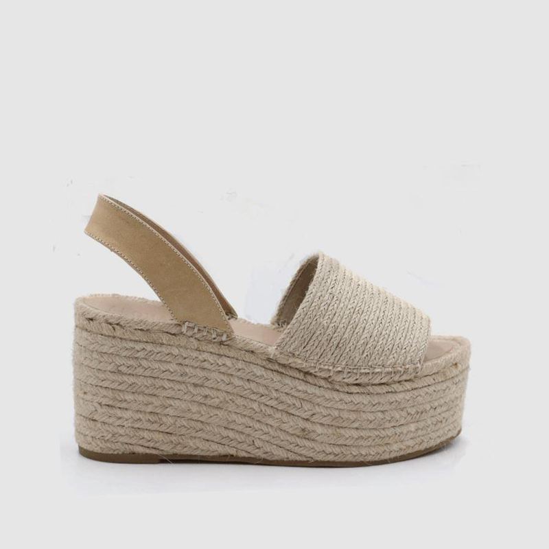 Espadrillas Alohas Ibizas Xl Raffia Beige Femme | OOW-36305602