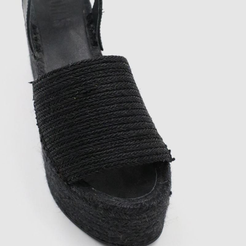 Espadrillas Alohas Ibizas Xl Raffia Noir Femme | FRM-83948022