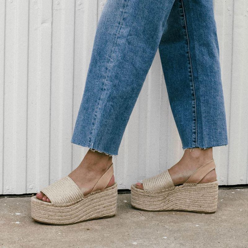 Espadrillas Alohas Ibizas Xl Raffia Beige Femme | OOW-36305602