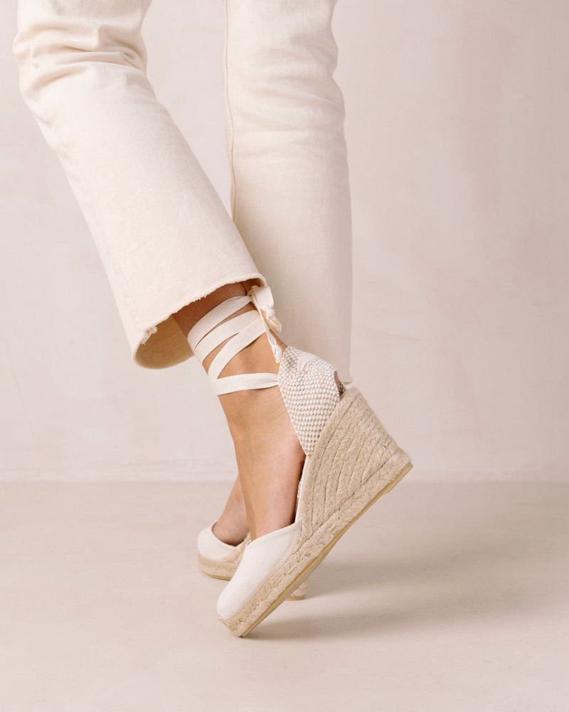 Espadrillas Alohas Clara By Day Blanche Femme | CDE-41890377