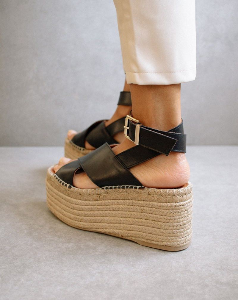 Espadrillas Alohas Willow Noir Femme | XPI-99730080