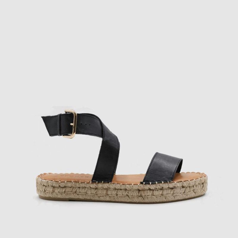 Espadrillas Alohas Venus Noir Femme | HQG-06464627