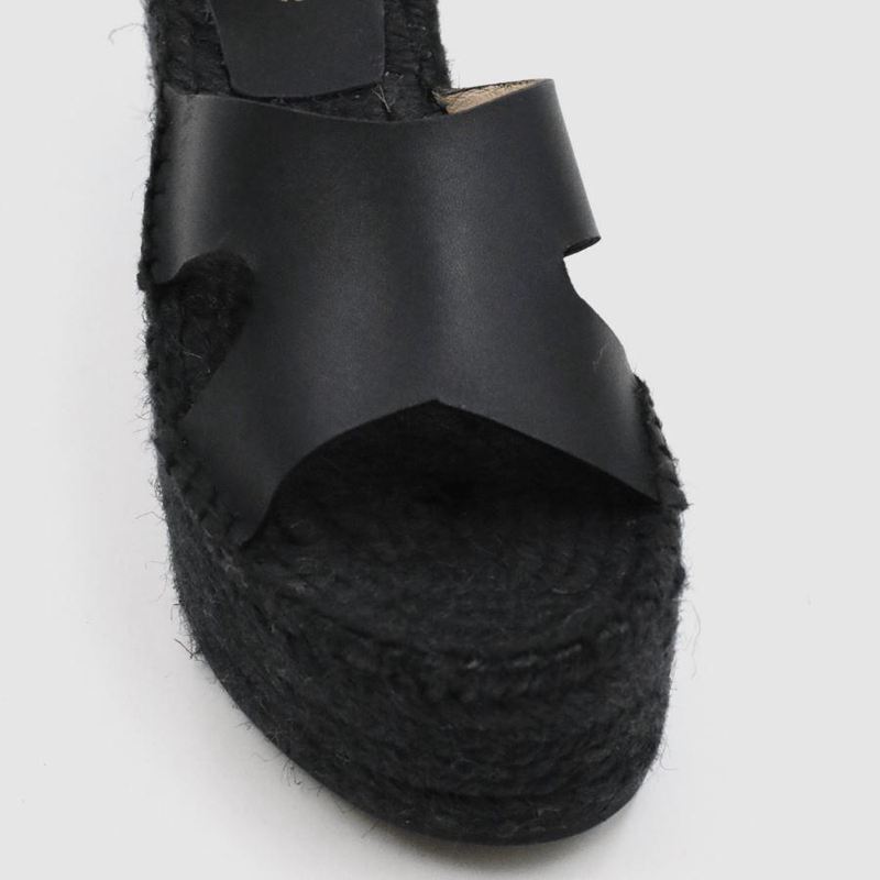 Espadrillas Alohas Kuko Noir Femme | AJG-08936110