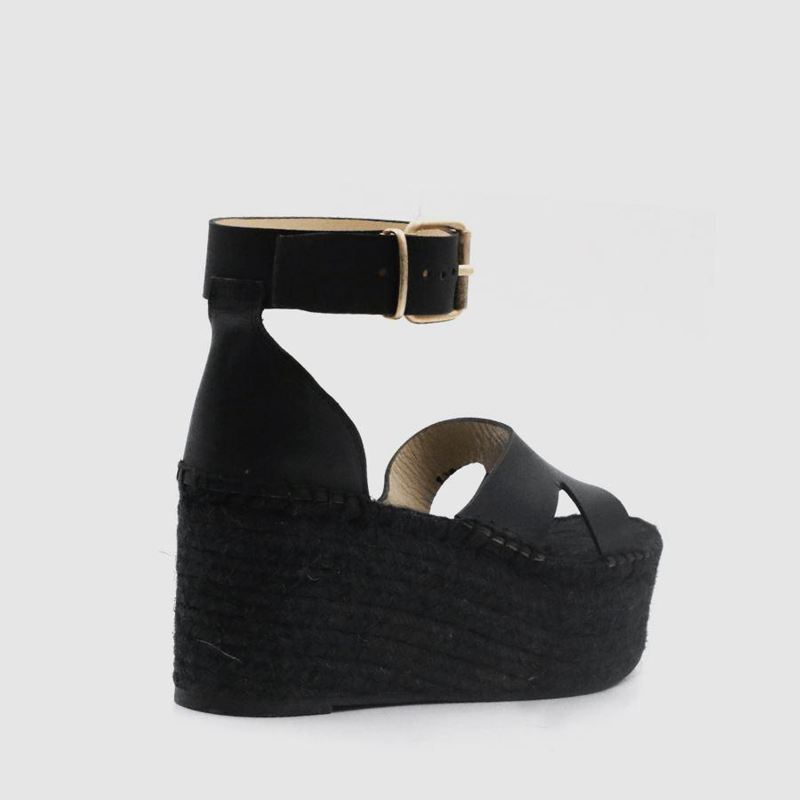 Espadrillas Alohas Kuko Noir Femme | AJG-08936110