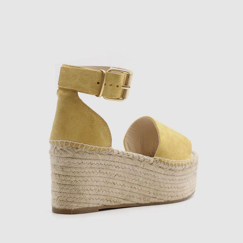 Espadrillas Alohas Karmen Jaune Femme | LJJ-71583962