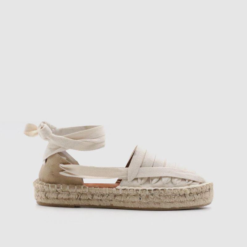 Espadrillas Alohas Jakarta Blanche Femme | WCI-94013441