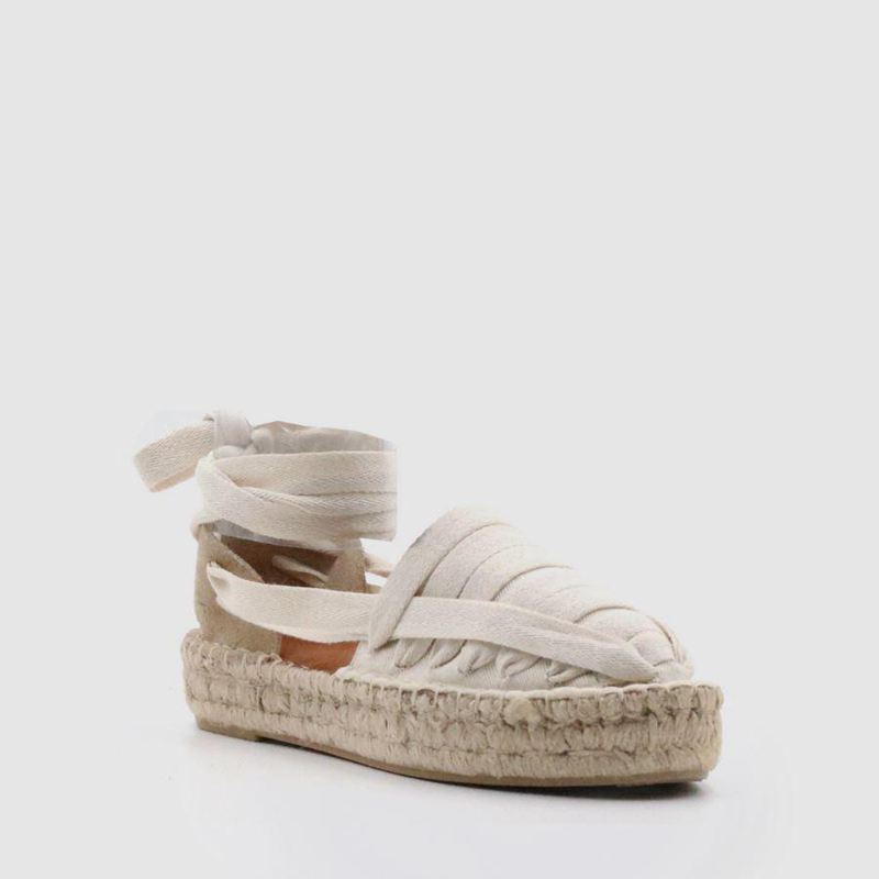 Espadrillas Alohas Jakarta Blanche Femme | WCI-94013441