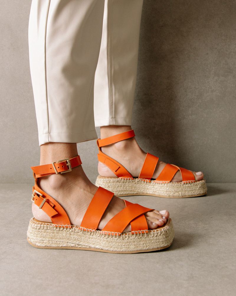 Espadrillas Alohas County Pomelo Orange Femme | LAB-76720697