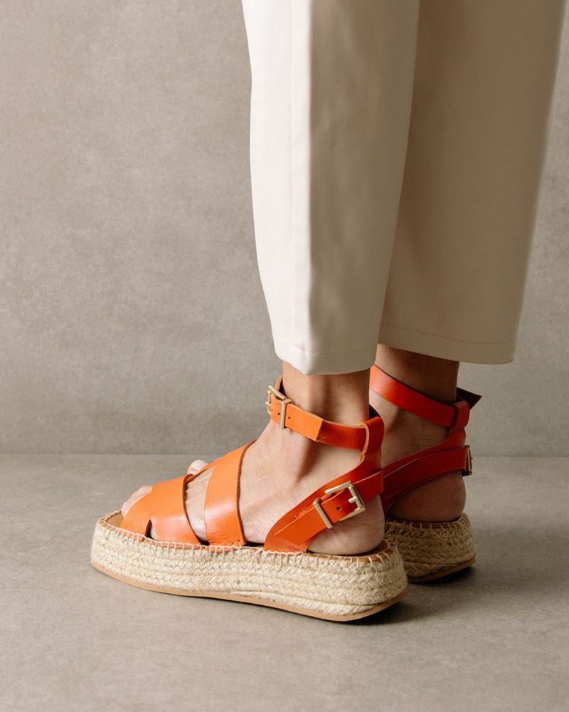 Espadrillas Alohas County Pomelo Orange Femme | LAB-76720697