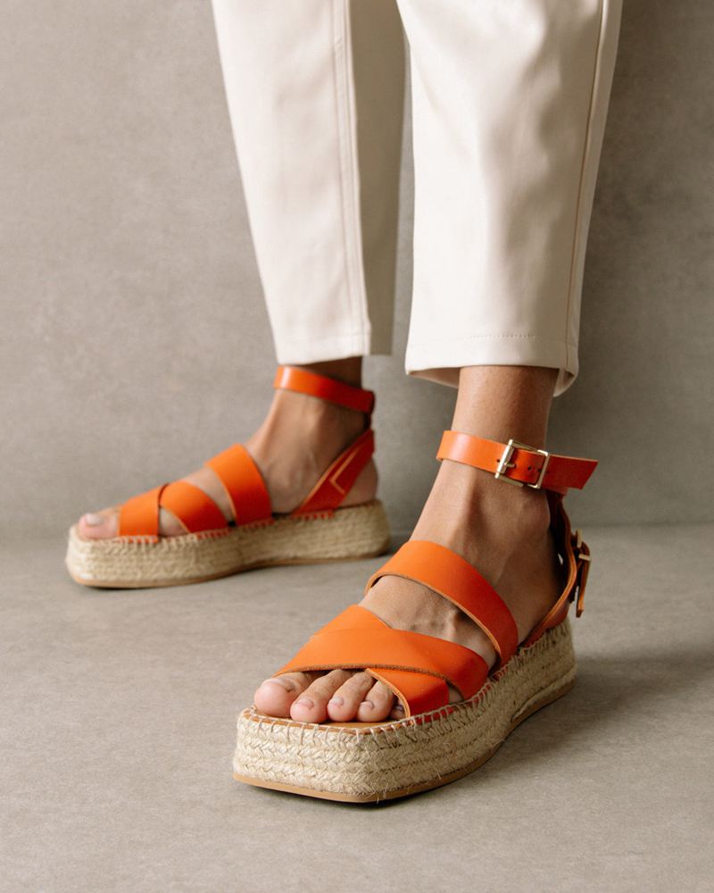 Espadrillas Alohas County Pomelo Orange Femme | LAB-76720697