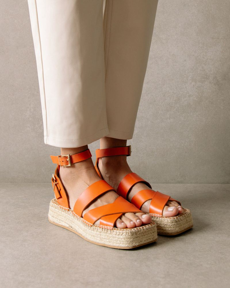 Espadrillas Alohas County Pomelo Orange Femme | LAB-76720697