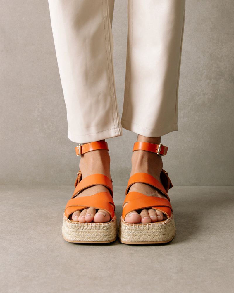 Espadrillas Alohas County Pomelo Orange Femme | LAB-76720697