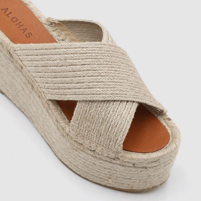 Espadrillas Alohas Bali Beige Femme | LPF-45252890