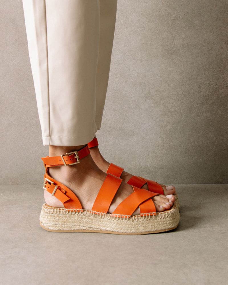 Espadrillas Alohas County Pomelo Orange Femme | LAB-76720697