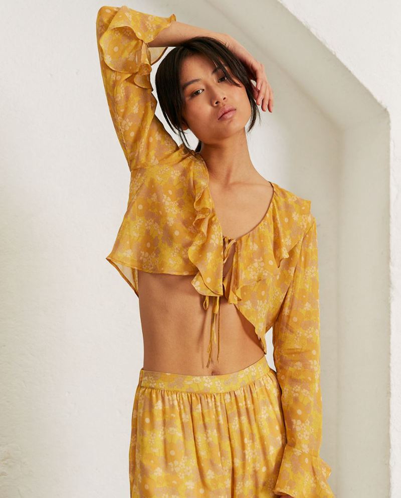 Hauts Alohas Linn Jaune Femme | KHA-23538803