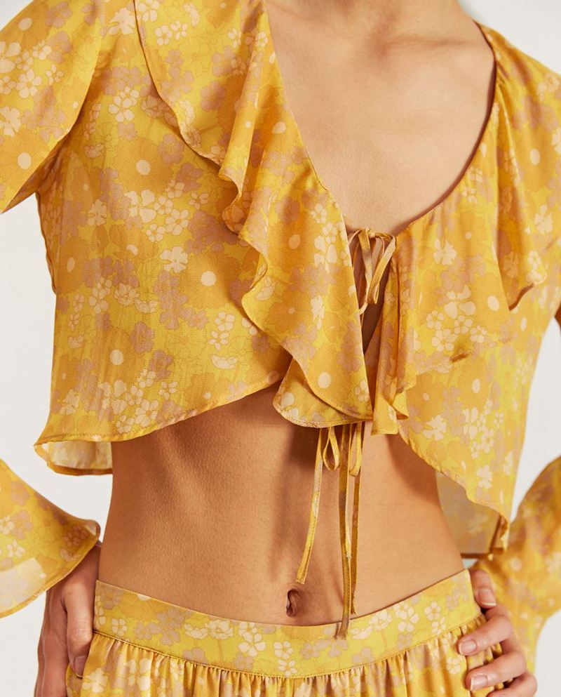 Hauts Alohas Linn Jaune Femme | KHA-23538803