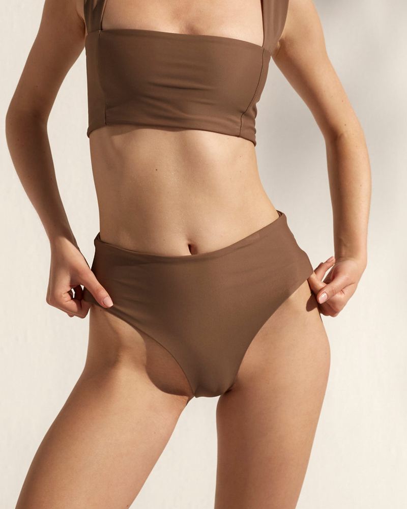 Maillots De Bain Alohas The Pentagon Bikini Bottom Marron Femme | CBR-84606924