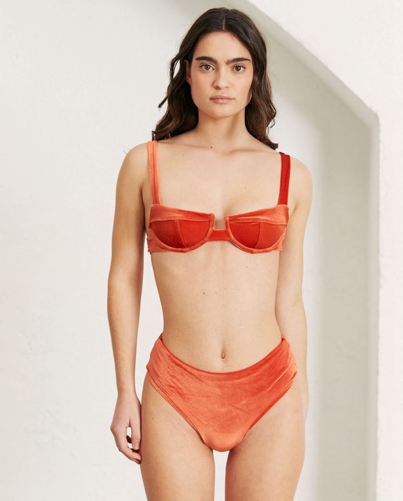 Maillots De Bain Alohas The Pentagon Orange Femme | MYG-53050255