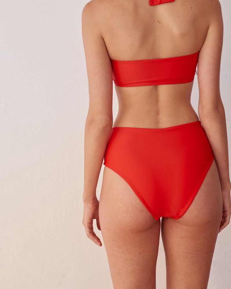 Maillots De Bain Alohas The Higher Bottom Rouge Femme | ZFE-80211211