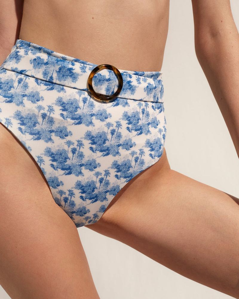 Maillots De Bain Alohas The Cylinder Bikini Bottom Bleu Femme | AJX-88762588