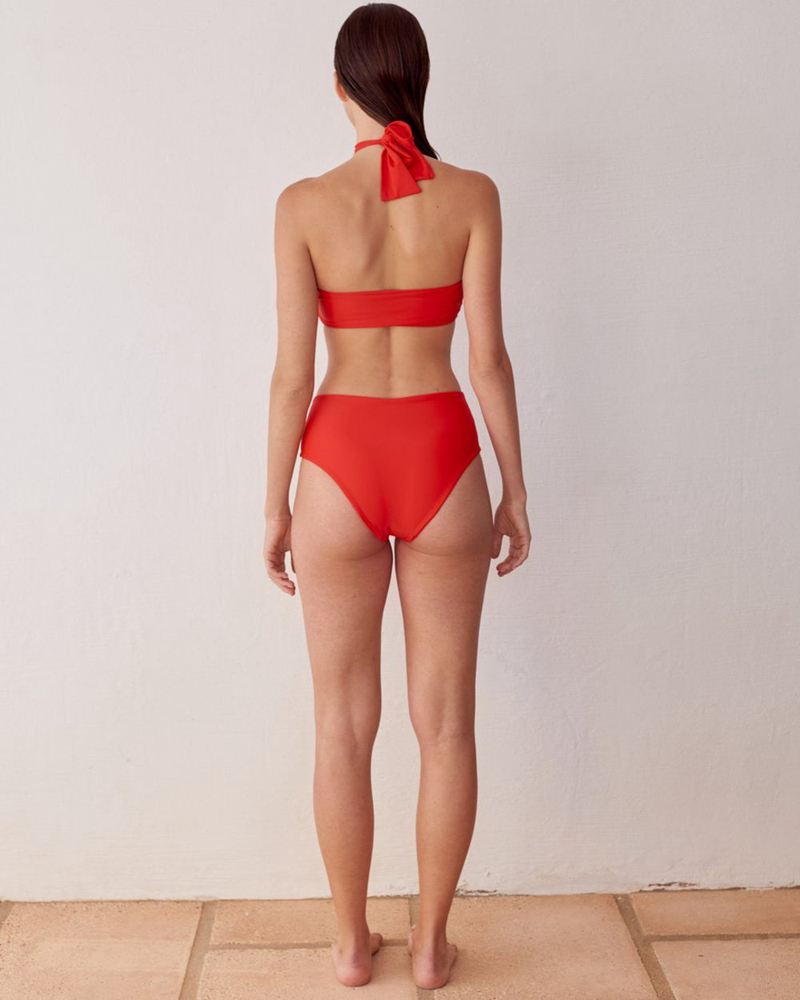 Maillots De Bain Alohas The Higher Top Rouge Femme | ZEO-13977669