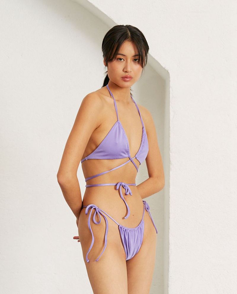 Maillots De Bain Alohas Palm Tree Glim Violette Femme | VLA-82541893