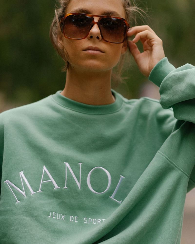 Vêtements De Sport Alohas Iconica Sweatshirt Vert Femme | MOX-04507774