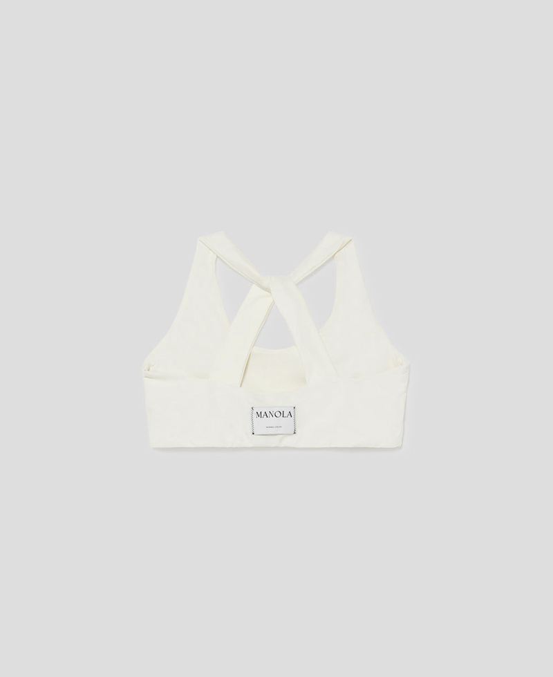 Vêtements De Sport Alohas Core Twist Bra Blanche Femme | ZTT-40645730