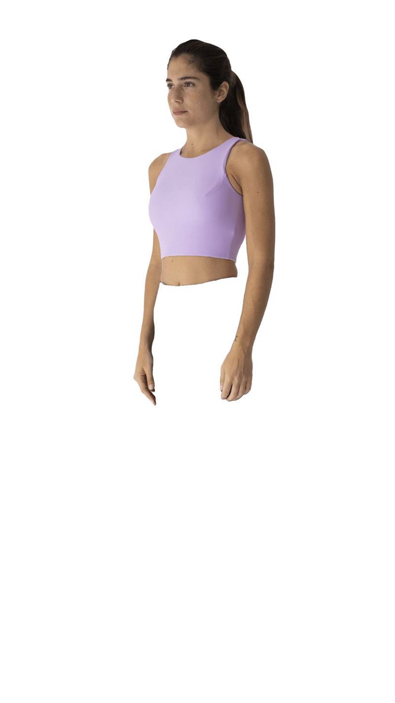 Vêtements De Sport Alohas Core Top Violette Femme | XZV-01987835