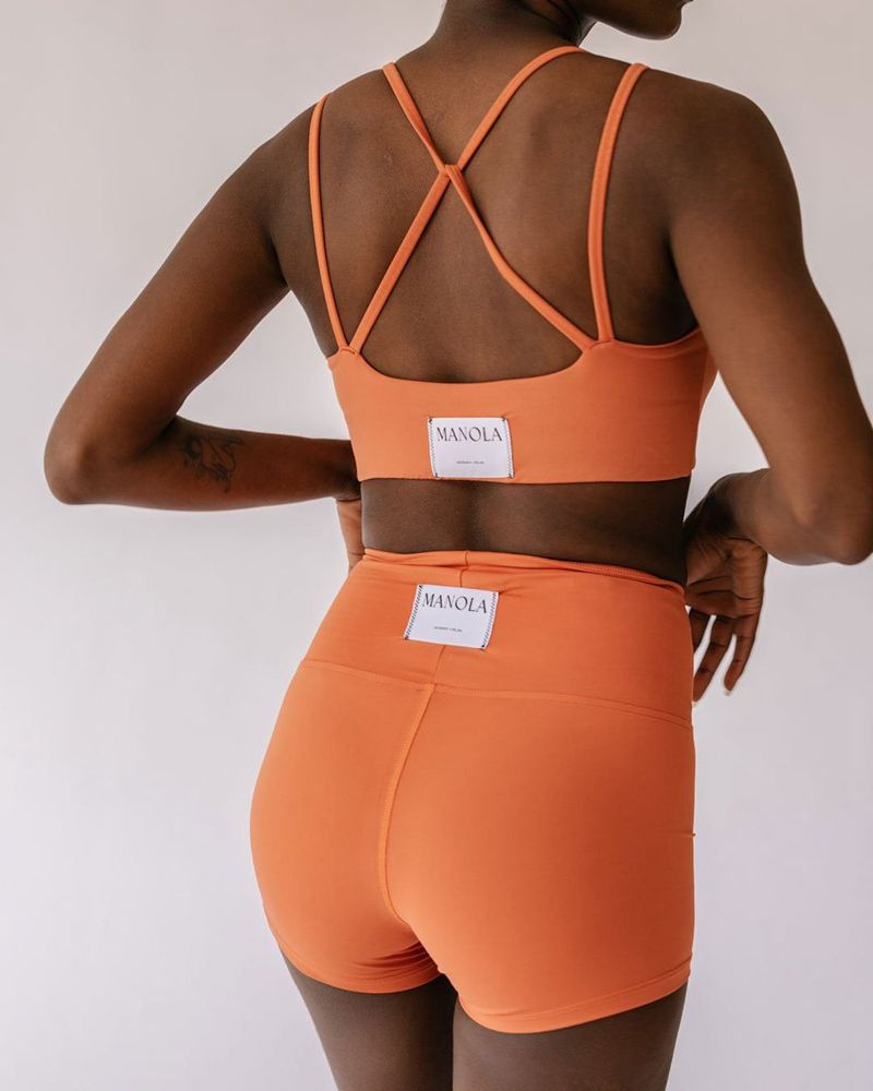 Vêtements De Sport Alohas Core Petit Corta Orange Femme | FWY-29654651