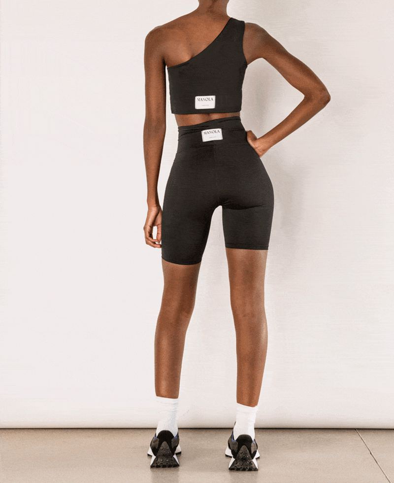 Shorts Alohas Core Cycling Noir Femme | HBD-06589793