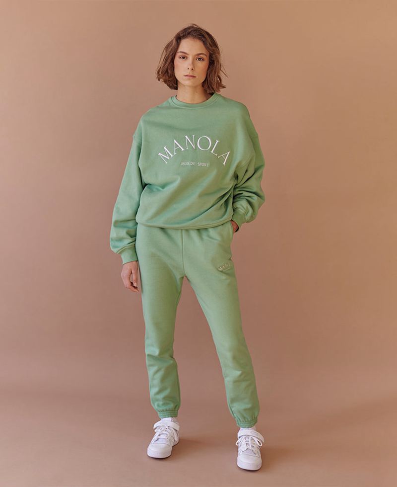 Pantalon Alohas Iconic Sweat Vert Femme | EAZ-35836919