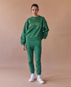 Pantalon Alohas Iconic Sweat Vert Femme | QSO-38557086