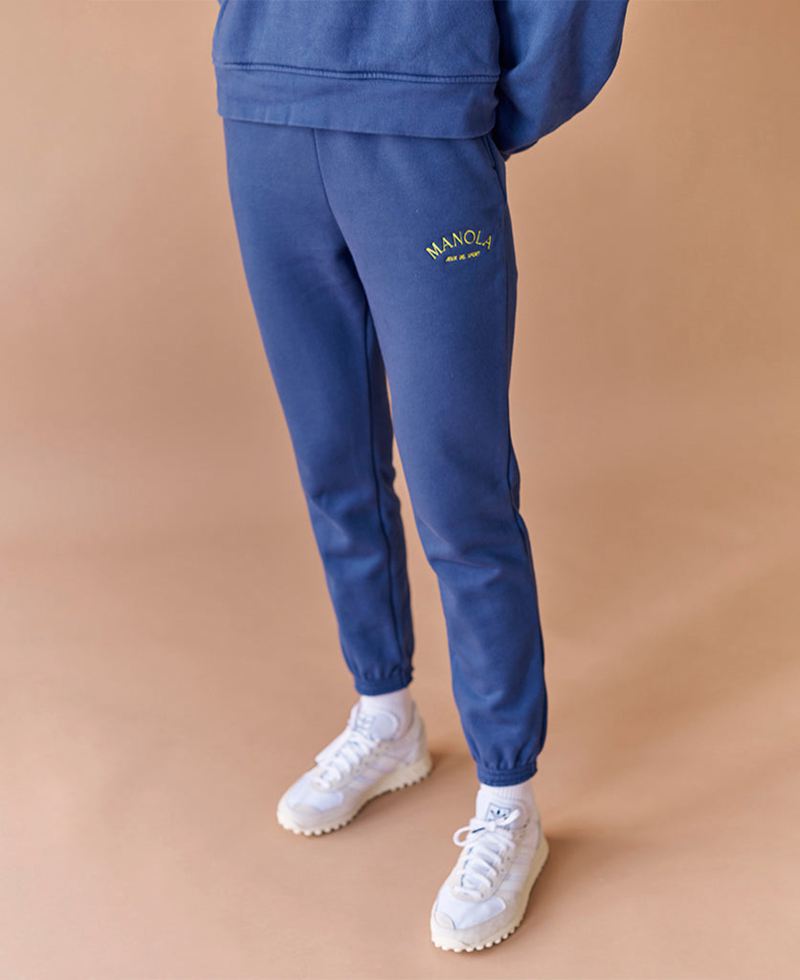 Pantalon Alohas Iconic Sweat Bleu Femme | NHD-88967274