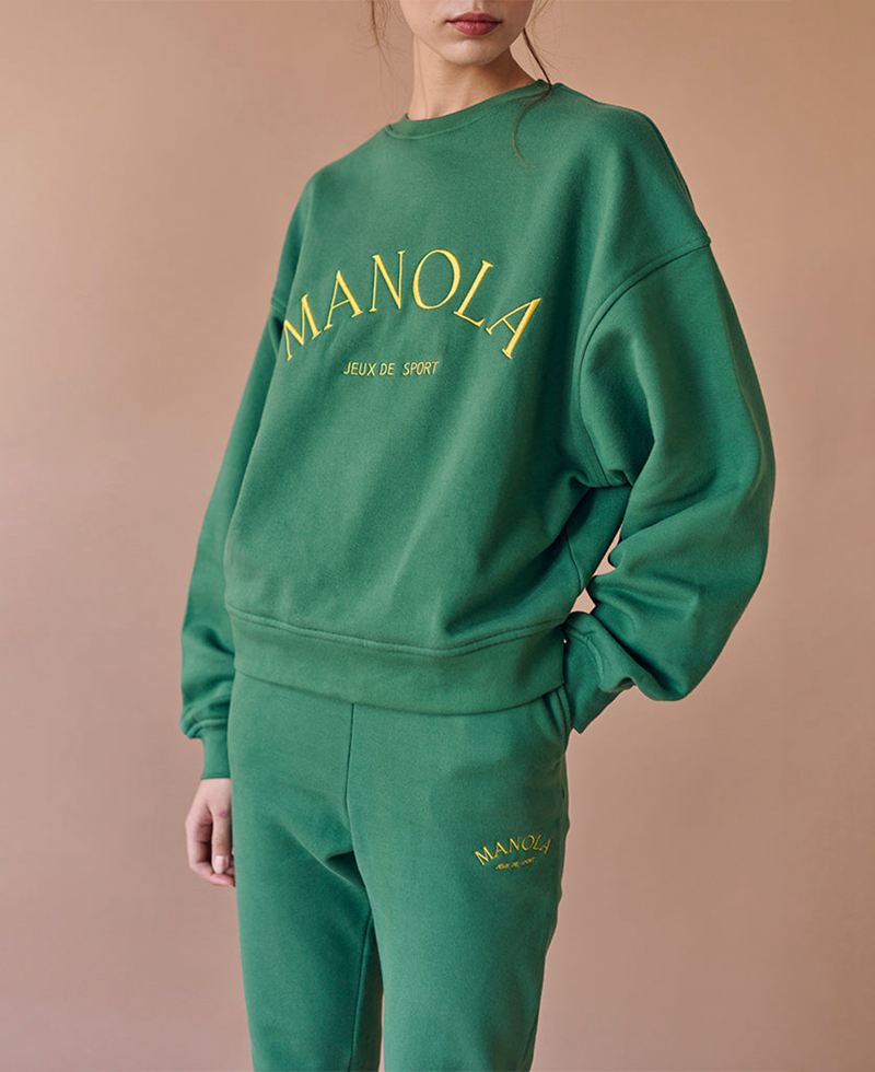 Pantalon Alohas Iconic Sweat Vert Femme | QSO-38557086