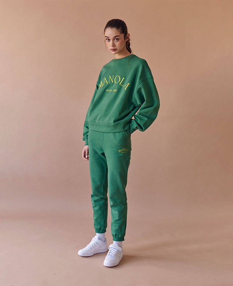 Pantalon Alohas Iconic Sweat Vert Femme | QSO-38557086