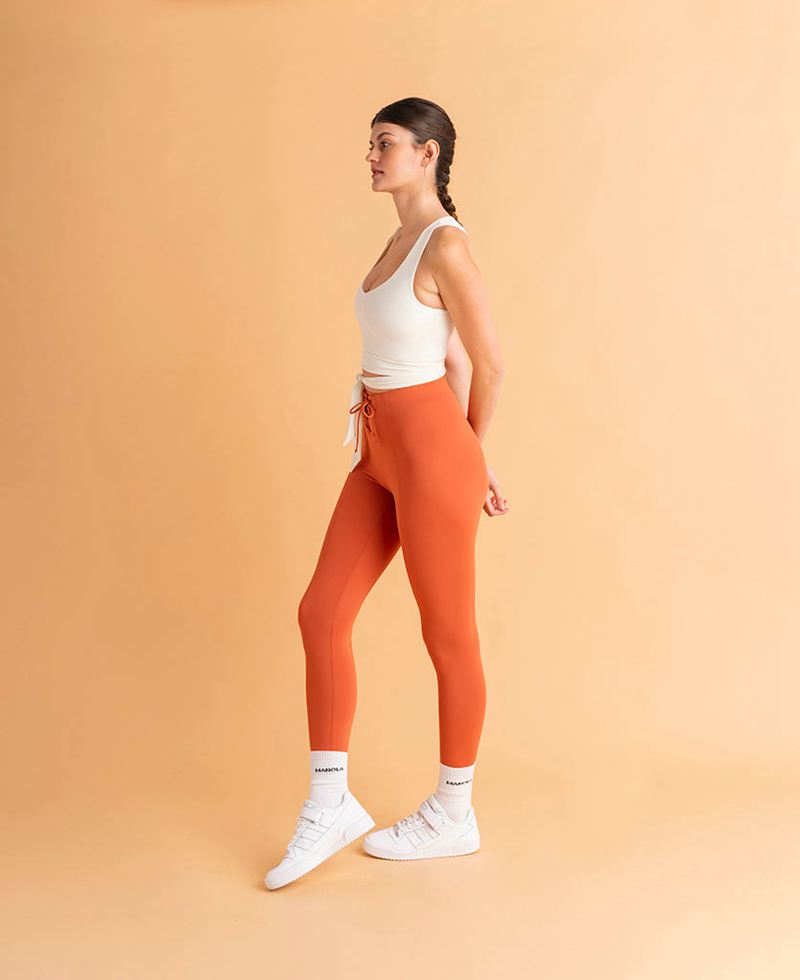 Pantalon Alohas Cross Legging Orange Femme | ZJH-47193923