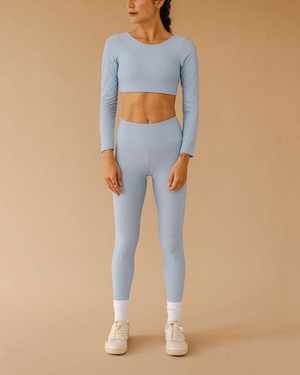 Pantalon Alohas Core Legging Bleu Clair Femme | OSG-03320063